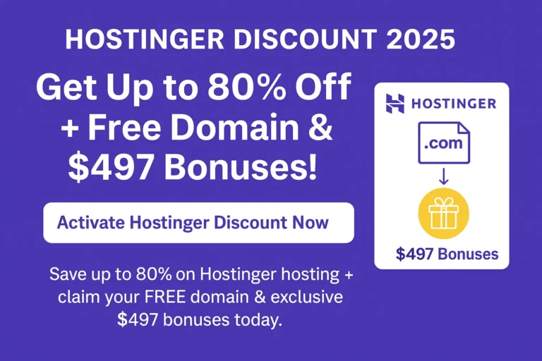 Hostinger Domain Coupon Code 2025
