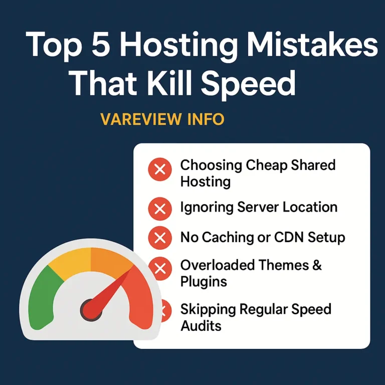 Top 5 Hosting Mistakes That Kill Speed